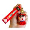 Japanese Crayon Shinchan Keychain Doll Machine Cartoon Figurine Student Gift Couple Keychain Gift Kawaii Cute Personalized Gifts