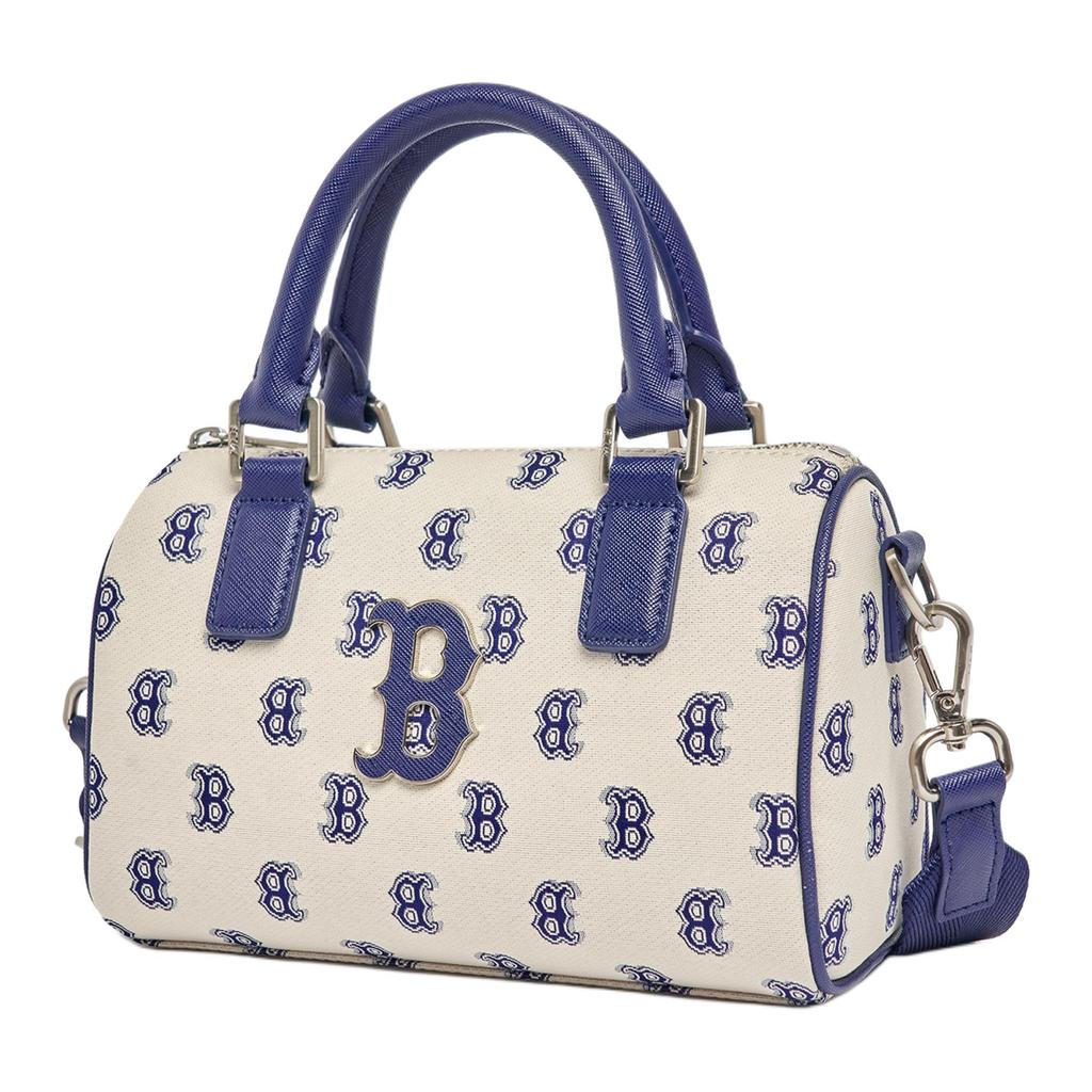 New MLB Polyester Letter Bag Portable Crossbody Bag Shoulder Bag Regular Women's Blue Gray 3ABWS013N-43BGL