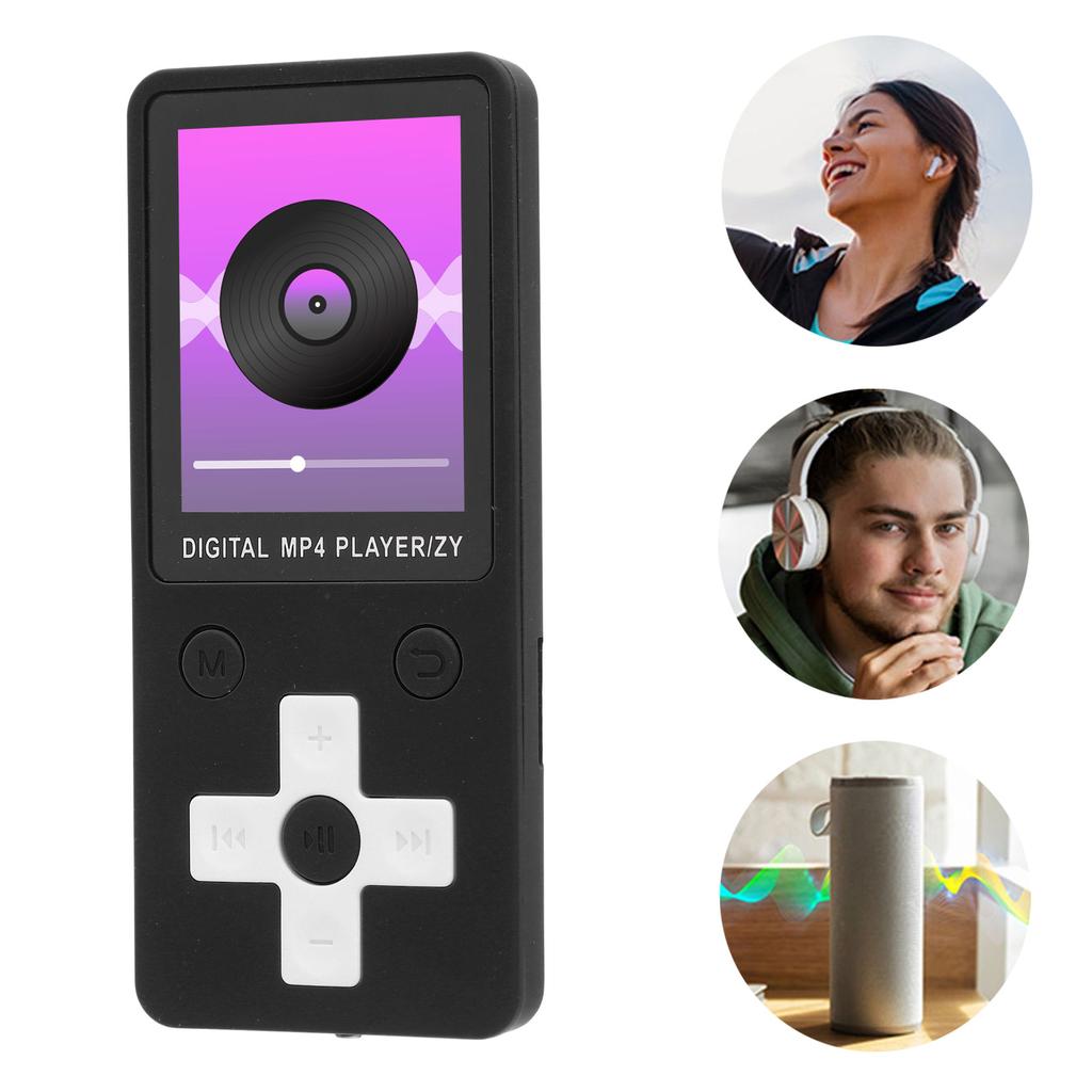 Music Player with Earphone Portable Wireless 5.0 1.8 Inch Screen 5 Hours Playback Hi Fi Sound MP3 Player for Sports