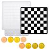 1Pcs DIY Epoxy Resin Mirror Silicone Mold for Chess and Checkers Board Chess Pieces