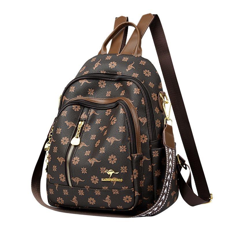 New Classical Fashion High Quality Soft Leather Travel Backpack Women Large Capacity Luxury Shoulder Bags School Bag Backpacks