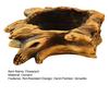 Flowerpot Hand-Painted Imitation Old Tree Stump Shape Outdoor Garden Planter Cement Texture Weatherproof Plant Container