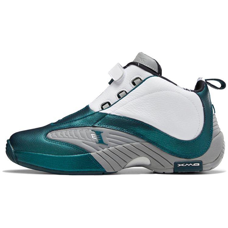 Reebok Answer 4 The Tunnel Mens Deep Teal Cloud White Solid Grey Basketball Sneakers GX6235 EU 40.5