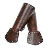 Viking Knight Arm Gauntlets Bracer Vintage Faux Leather Gauntlets Wristband Medieval Leather Bracers Arm Armors