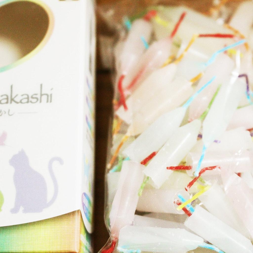 Colored Candles, Approximately 60 Candles, Mini Candles, Gift, Omoide no Kashi (Proof of Memories) Set C