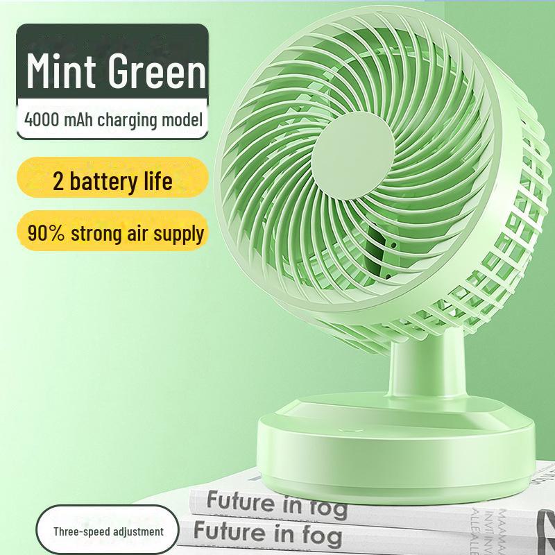 Premium USB Mini Fan - 5.68-inch Silent Desktop Fan for Office & Student Use