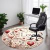1pc Love Birds Office Round Area Rug,  Mat Suitable ForOffice, Under Office Chairs Bedroom Living Room Home Decor, Room Deco