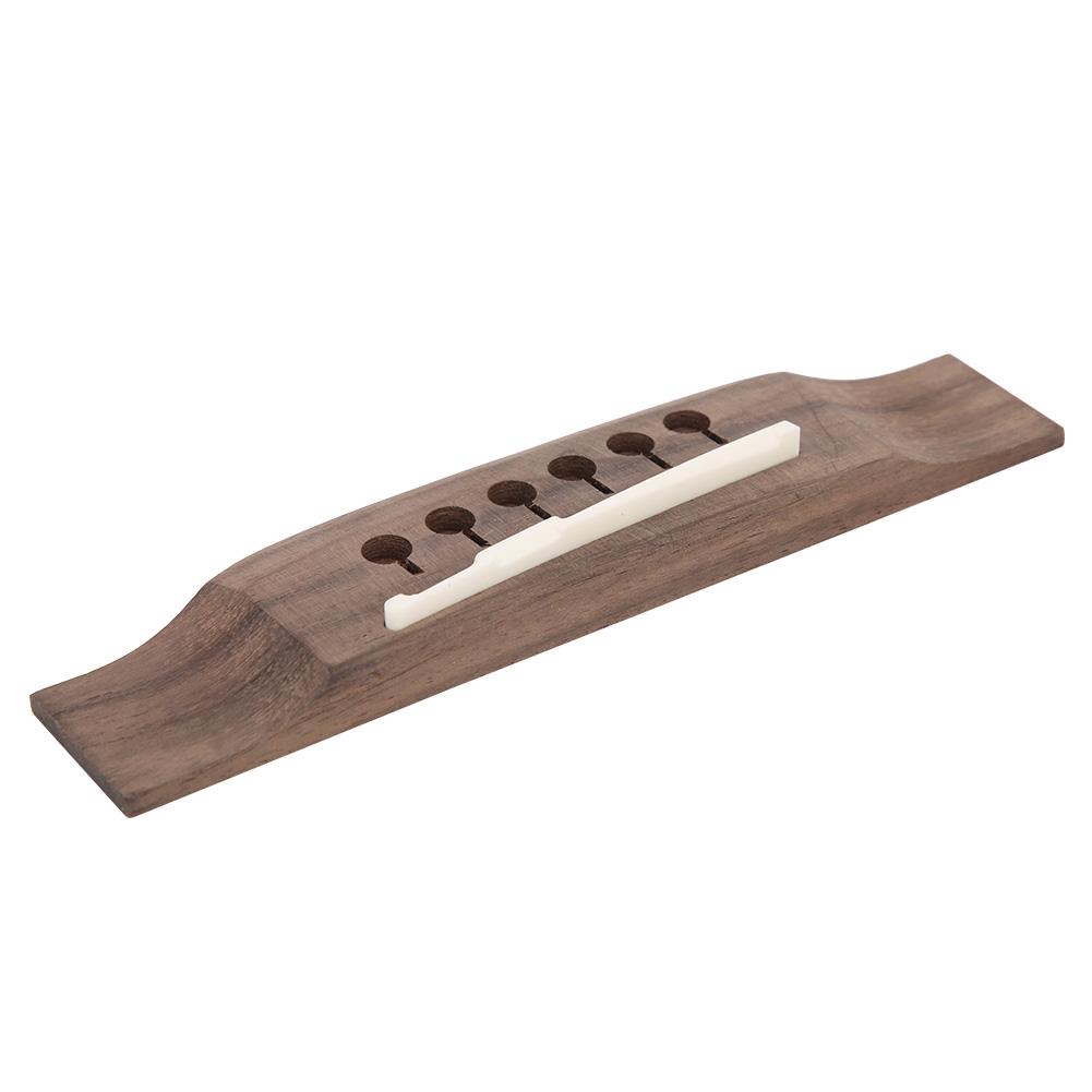 Palisander Bro Bein Sadel 6 stk. Strekkpinner Akustisk Gitar Tilbehør(Rosewood farge )