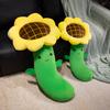 Cartoon Flower Sunflower Long Throw Pillow Plush Toy Doll Wins The First Prize Doll Home Pillow Rag Doll
