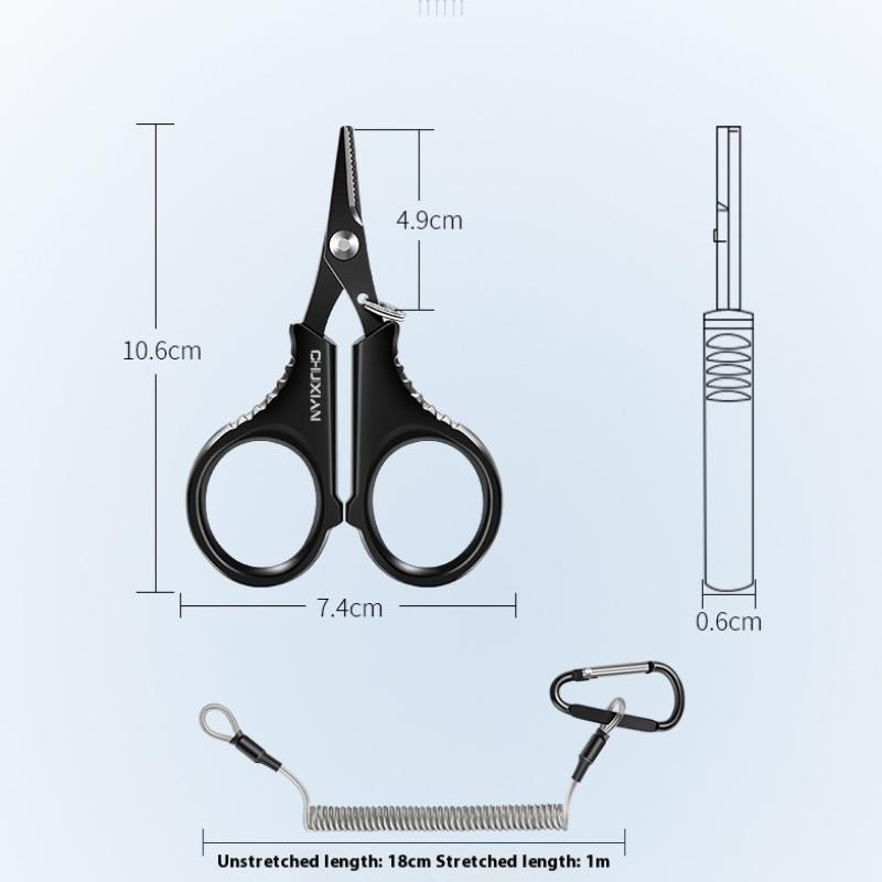 Foarfece de Pescuit din Oțel Inoxidabil Acoperit cu Titan Pense Pentru Tăiat Fir PE Împletit Tăietor Pense Instrument Accesorii Pescuit la Crap
