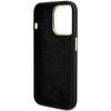 Guess Guhcp15Xsmbslk Iphone 15 Pro Max 6.7 Czarny/Black Hardcase Silikonowy Skrypt Metalowe Logo I Ramka