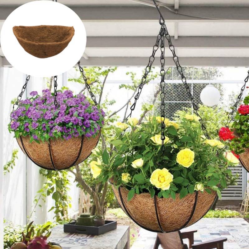 Hangende Kokosvezel Plantenbak Met Ademend Ontwerp Voor Balkon Tuiniers En Woondecoratie