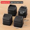 Non-Slip Furniture Heightening Pads for Table, Sofa, Coffee Table, TV Cabinet - Shockproof Leg Risers