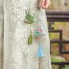 [Lisun] Dragon Boat Festival Embroidered Lotus Scented Sachet - Triangle Mugwort Leaf Zongzi Fragrance Bag