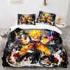 3D Print Dragon Ball Super Saiyan Son Goku Duvet Cover Bedding Set Double Twin Full Queen King Kids Bedclothes Quilt Cover
