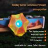 Lenovo USB Rechargeable LED Dog Collar - Waterproof Silicone Pendant for Small/Medium Dogs, Anti-Lost Night Light for Walking.