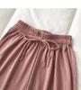 Women's Autumn Elastic Waist Wide-Leg Pants—Korean Style, Loose, Slimming, Draping Long Pants, Solid Color, Casual Fit.