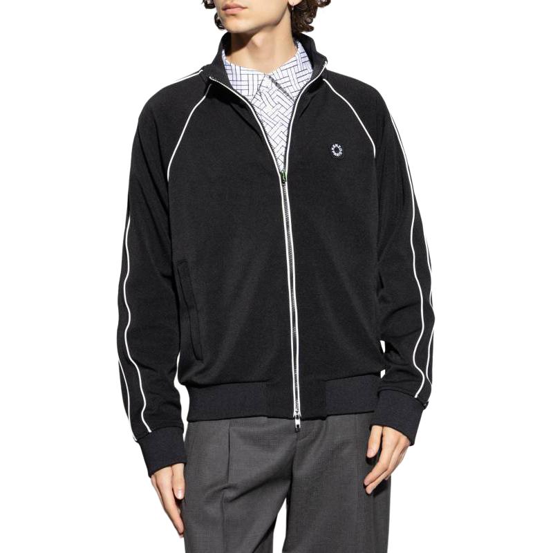 KENZO Logo Patch Zip Up Track Jacket FF65SW5534IK-99J