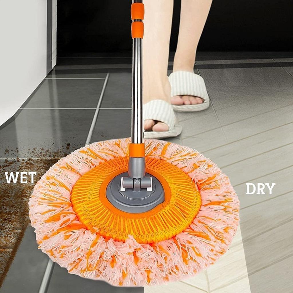 Cleaning Sunflower Mop, 360 Rotatable Adjustable Cleaning Mop, Extendable Wall Cleaning Mop, Long Handle Microfiber Spins Mop For Wall Ceiling Window