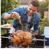 Stainless Steel Four-Prong BBQ Fork for Chicken, Char Siu, Lamb, and Beef