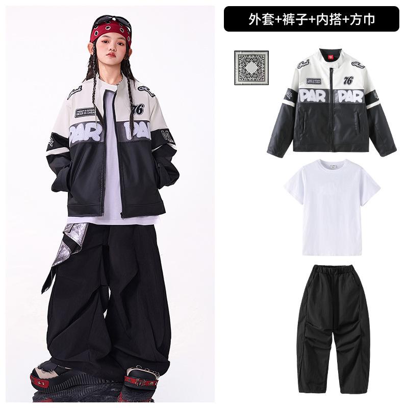 Kinder Street Dance Trendige Kleidung Jungen Hip-Hop Stil Hiphop Performance Kleidung Mädchen Fried Street Cooles Hübsches Anzug Kinder Schlagzeug
