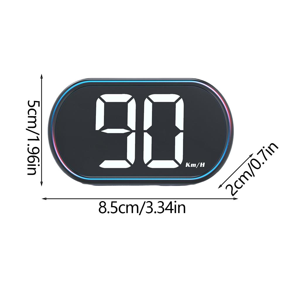 Universal Car Digital Speedometer HUD Head Up Display Speed Alarm Gadgets for All Car MPH KMH Accessories