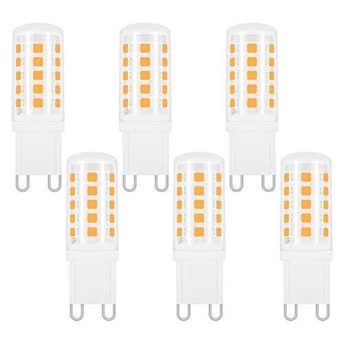 Ampoule G9 LED 4W Blanc Chaud 2700K, 400LM, Équivalent Halogène G9 40W 33W, 360 Degrés, AC 230V, LED Lampe G9 Chaud pour Applique