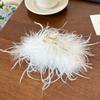Autumn and Winter New Style Super Fairy Feather Catch Clip Large Hair Volume Large Back of The Head Shark Clip Pure Desire Wind Hair Clip Headdress