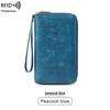 Multifunctional RFID Passport Holder & Travel Wallet with Ticket Storage and Zipper