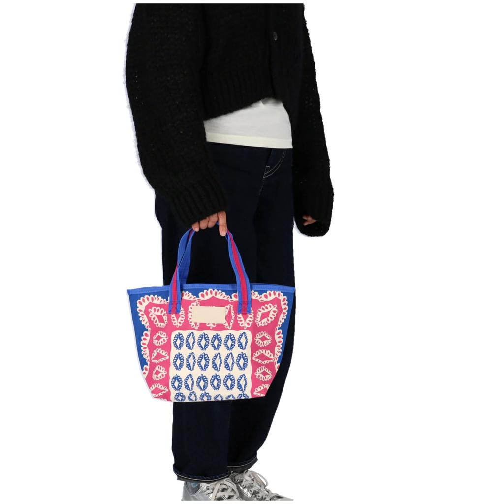 Tsumori Chisato Diamond Flower Handbag S Blue