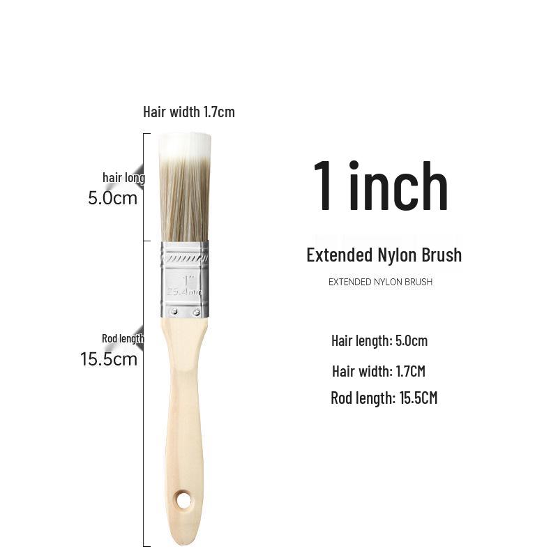 Multifunctional Nylon Brush: BBQ, Paint, Cleaning, 1-12 Plate Sizes