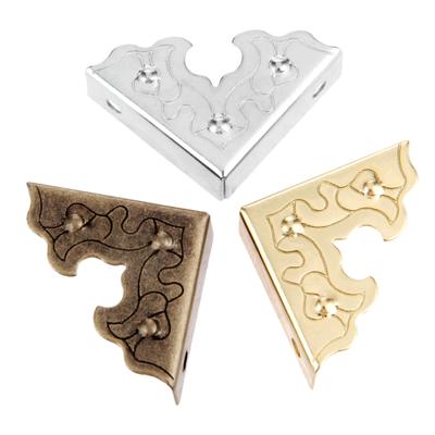 10Pcs Antique Furniture Metal Crafts Jewelry Box Corner Brackets Mm Foot Wooden Case Corner Protector Decorative Corner