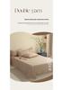 Double-Layer Plaid Bedding Set: All-Season Button-Down Stripe Duvet Cover, Student Dorm Bed Sheet, 3-Piece Set