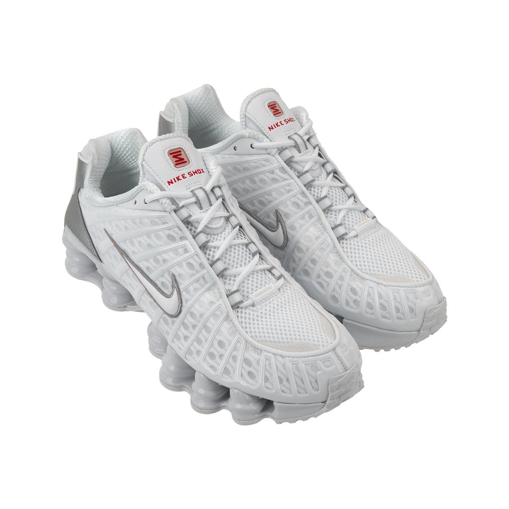 Nike Shox TL Metallic Silver Unisex Sneaker Weiß Weiß-Metallic-Silber AV3595-100