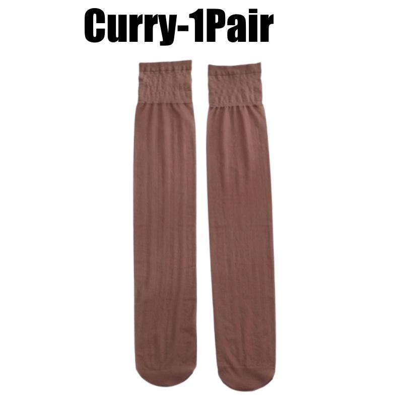 Ladies JKHosiery Semi Sheer White Thigh Highs Summer Thin Stockings Breathable Invisible Nude Tights Stretchable High Stockings