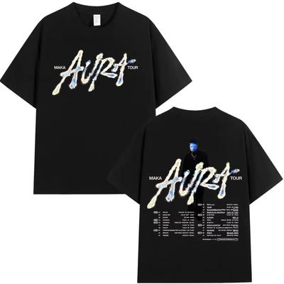 2025 Rapper Maka Tour Merch T-shirts Homme Femme Vêtements Mode T-shirt Vintage Décontracté T-shirt de Haute Qualité Streetwear