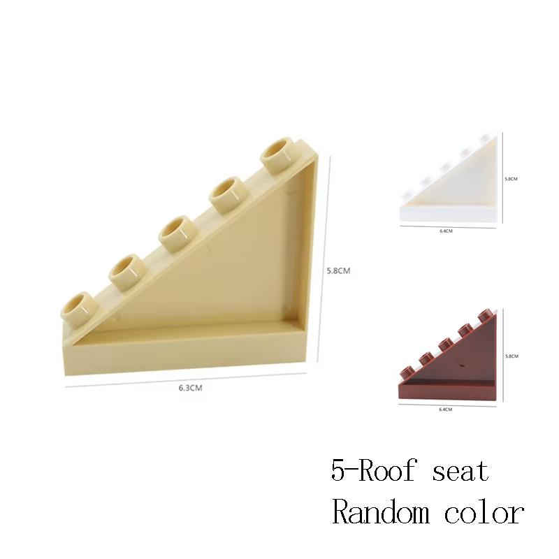 Big Particles Building Blocks Castle Scene Accessories Houses Roof Wall Compatible Large Bricks Educational Toys For Kids Gifts