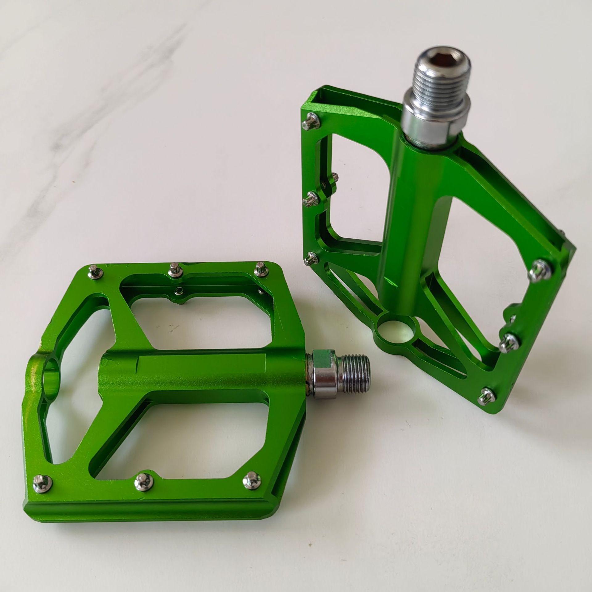 3 Bearing Mountain Bike Pedals, Non-Slip Aluminum Alloy MTB Pedals for Road Mountain Bicycle Cycling Bearing зелёный