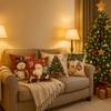 Plush Decorative Pillowcase 45*45cm Throw Pillow Cover Elegant Christmas Cushion Cover  Home Decor