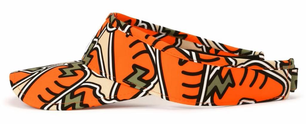 [PEARLY GATES] Unisex Sun Visor (Carrot Pattern, Size Adjustable)  Golf Hat  053-4287006 151Orange FR