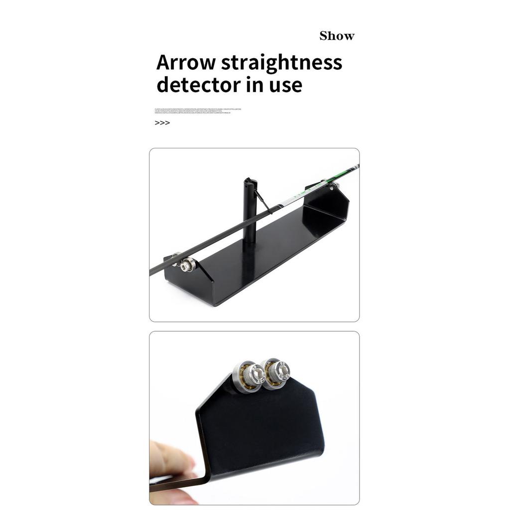 Smooth Arrow Straightness Tester Detector Outdoor Shooting Arrow Detection Tool Alignment Squaring Tool Easy to Use