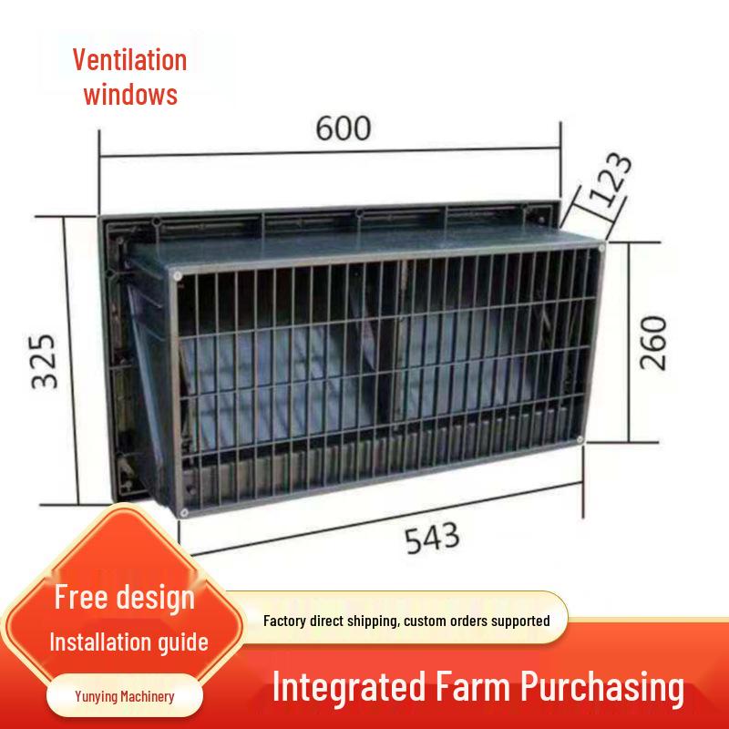 

Universal Ventilation Window for Chicken, Duck, and Goose Coops - Thickened and Anti-aging for Livestock Farming Black Ventilation Window - Universal