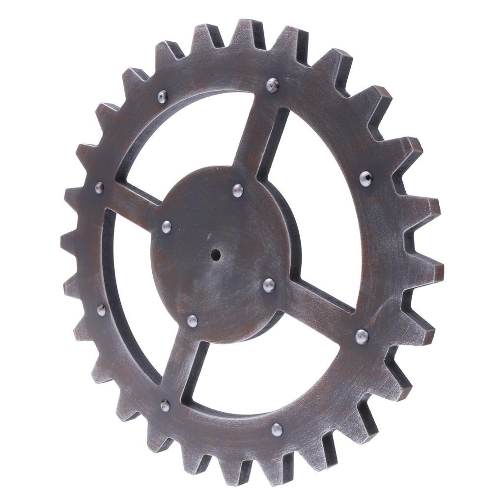

29cm Vintage Wooden Steampunk Gear Home Bar Craft Wall Decoration #A D