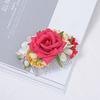 Bohemia Brides Wedding Flower Hair Comb Hairpin Bridesmaid Headdress Hair Combs Hair Accessories For Women Girls Floral Hairpins