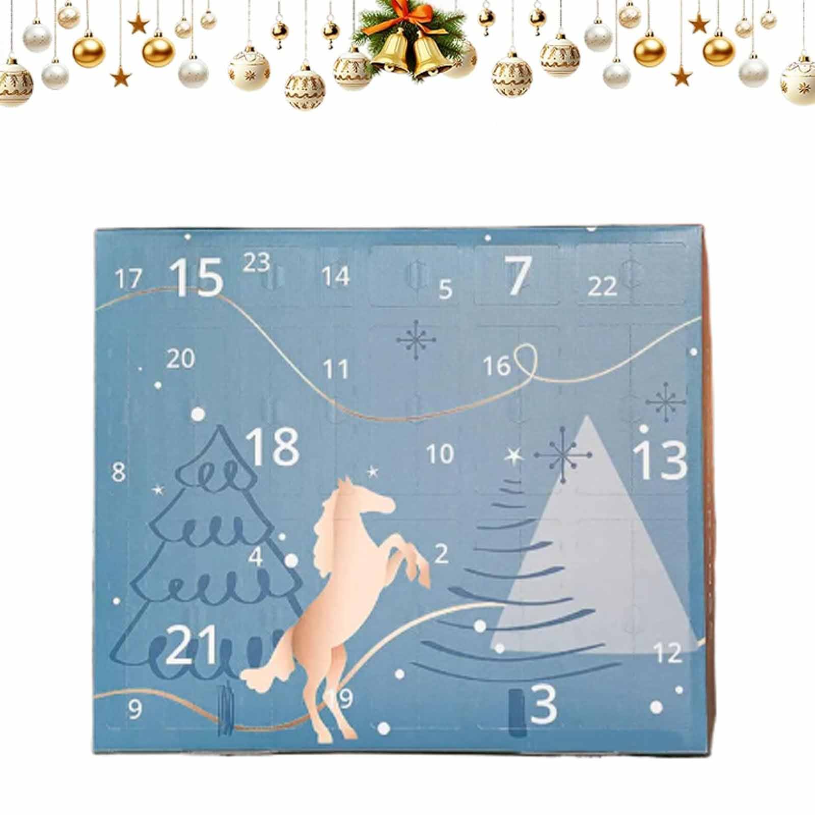 

Календарь ожидания Лошадь - Дизайн Зимнее небо Календарь обратного отсчета Лошадь | Отличный рождественский подарок для владельцев лошадей, One Size