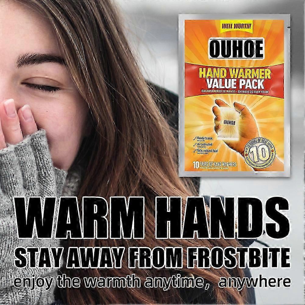 20pcs Hot Hands Hand Warmers HotHands Packs Warm Pocket Heat Outdoor PACK OF 10 PAIRS