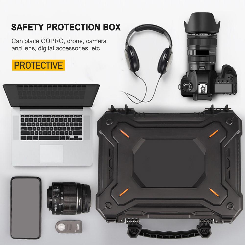 Portable ToolBox Plastic Safety Equipment Case Waterproof Hard Carry Tool Case Tactical Gun Pistol Camera Protective Storage Bag