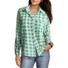 Plaid Print Classic Shirt, Casual Button Front Long Sleeve Shirt, Women's Clothing
