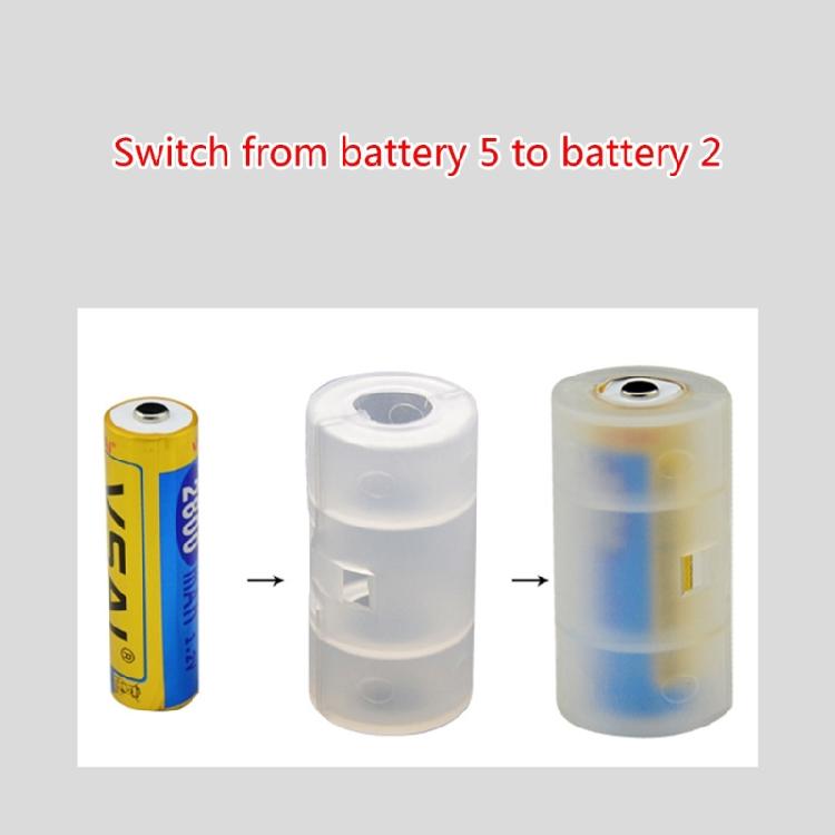 Stark omvandlare för AAA till AA-batterier med hållare Liten adapterbox