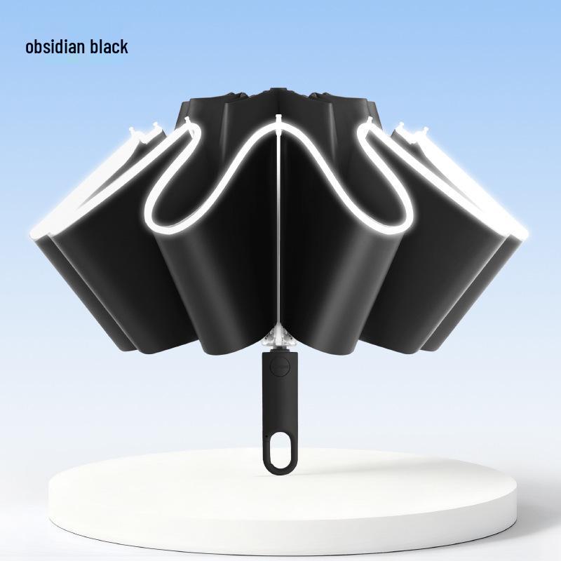 Sun & Rain 16-Rib Reverse Windproof UV Protection Umbrella